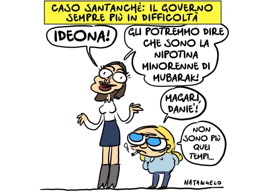 Caso Santanche Governo sempre piu in difficolta Natangelo