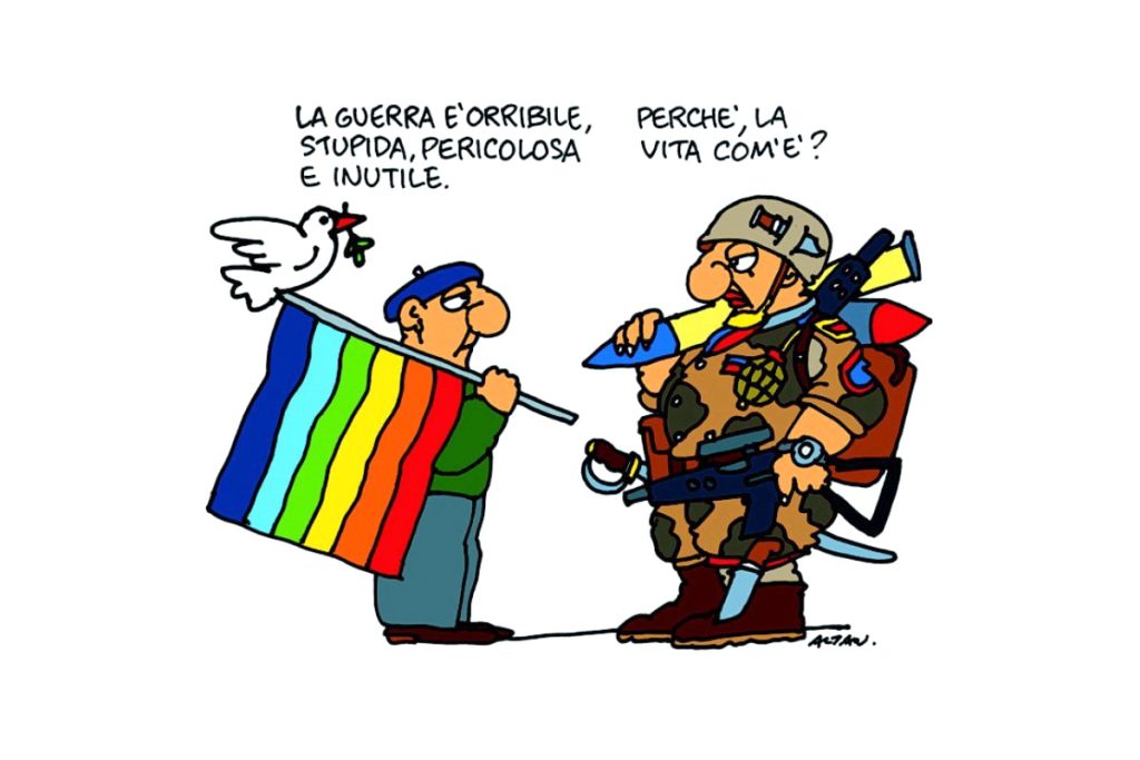 Altan - Vignetta Guerra e Pace