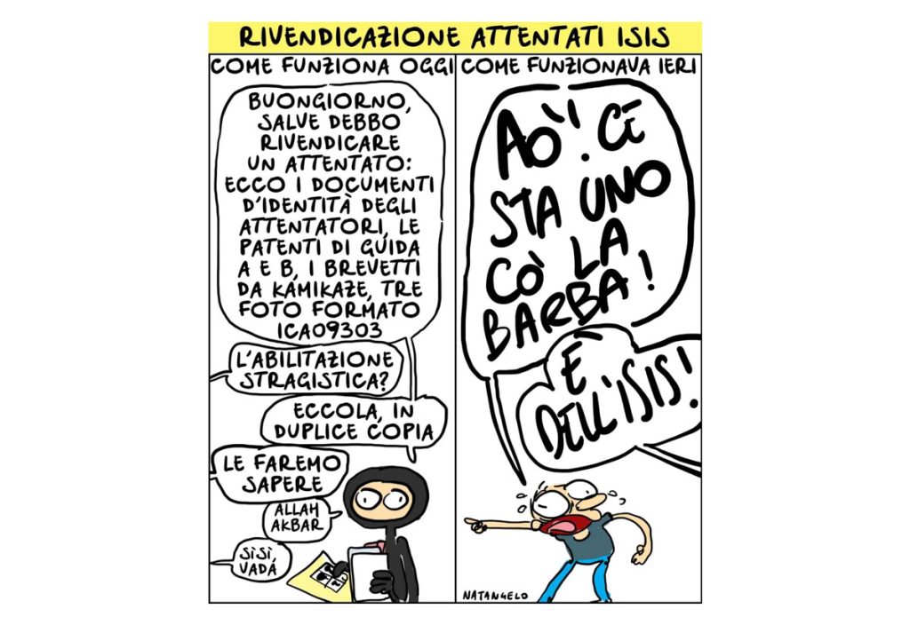 Natangelo - Rivendicazione attentati ISIS