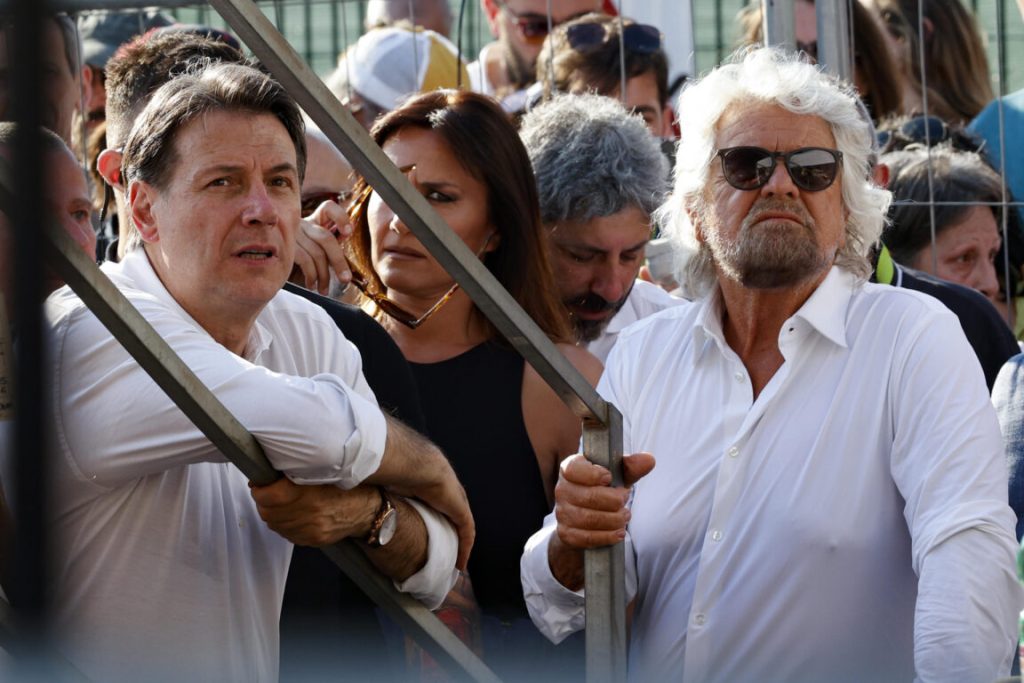 Giuseppe Conte e Beppe Grillo