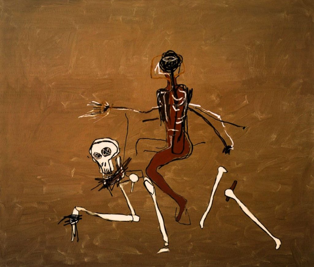 Jean-Michel Basquiat, Cavalcando la morte, 1988